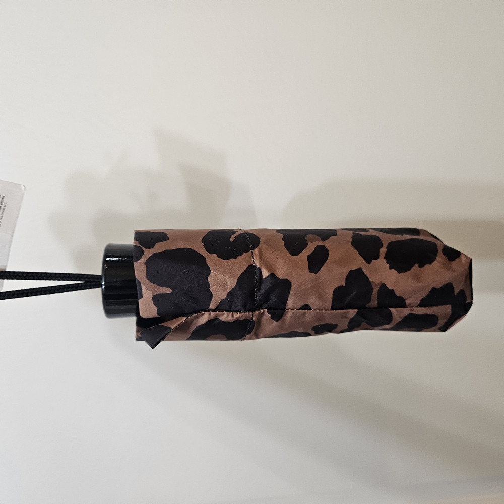 Leopard Print Compact Umbrella